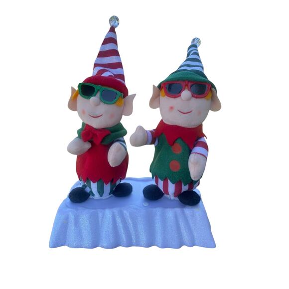 Musical Dancing Elves Rocking Jingle Bells With Lights Movement and Sound - Picture 7 of 7